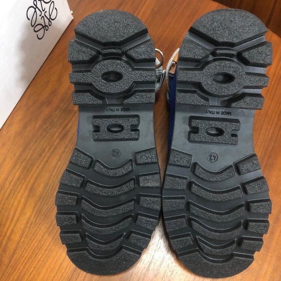 Loewe EYE/LOEWE/NATURE Logo-Patch Canvas Hiking Boots